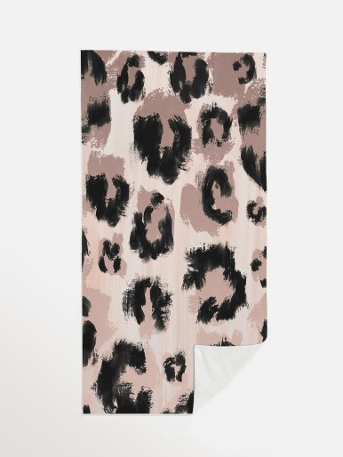 1pc Leopard Pattern Beach Towel