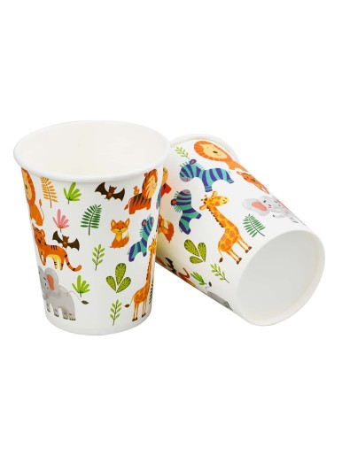 10pcs Cartoon Graphic Disposable Cup