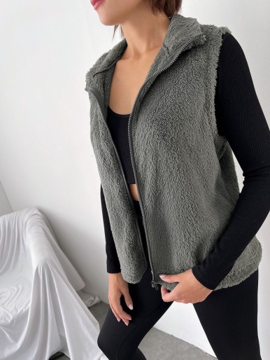 Warming Zip Up Sports Vest Jacket