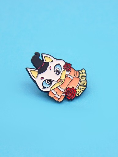 Kids Cat Design Brooch