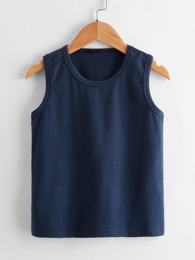 Toddler Boys Solid Tank Top