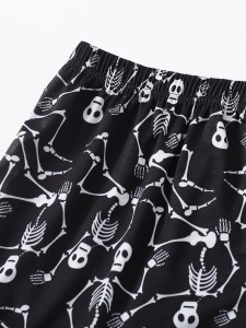 Plus Skull Print short