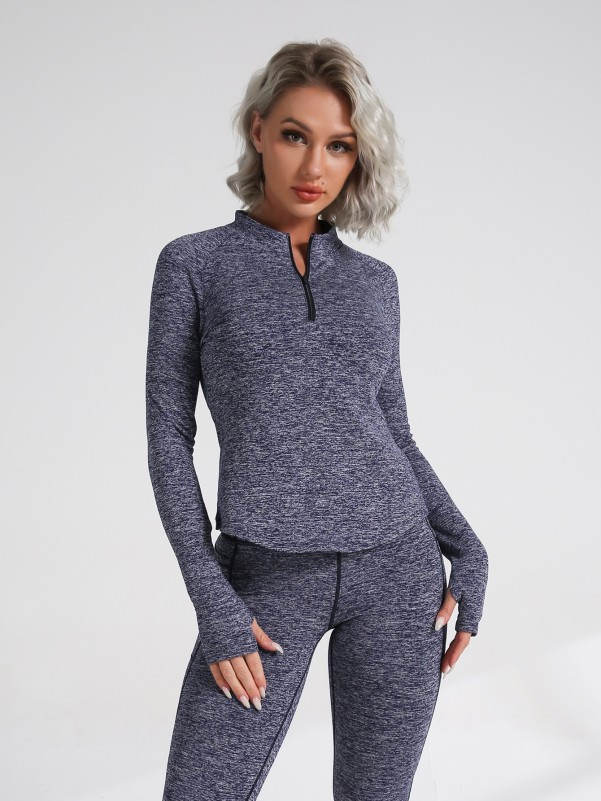 Breathable Softness Marled Sports Sweatshirt