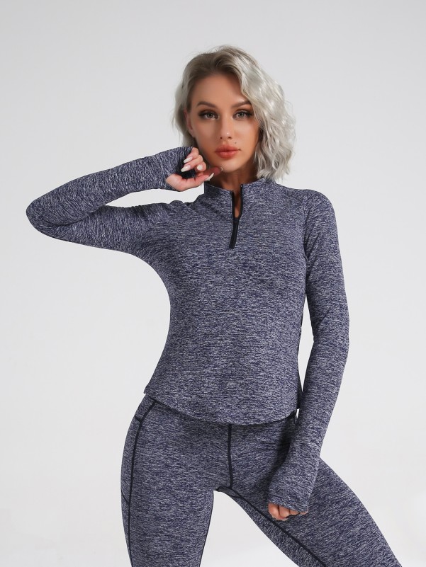 Breathable Softness Marled Sports Sweatshirt