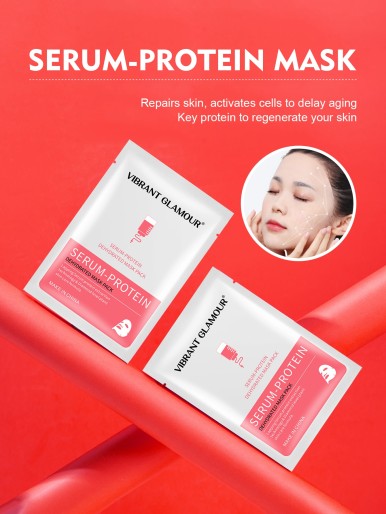 1pc Serum-Protein Hydrating Facial Sheet