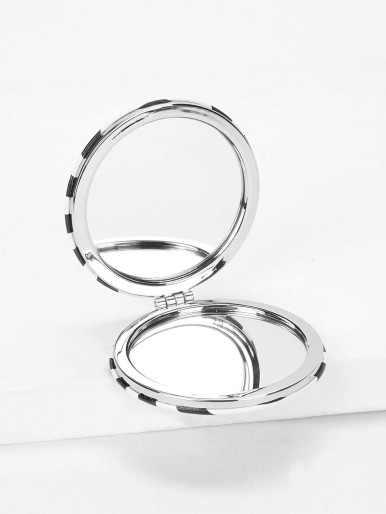 Striped Circle Mirror
