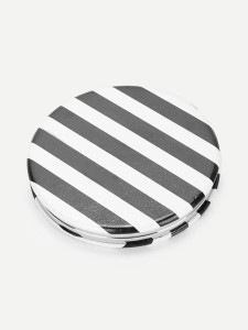 Striped Circle Mirror