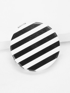 Striped Circle Mirror