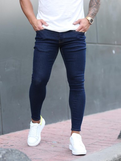 Men Solid Skinny Jeans