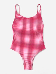 Gingham One Piece Swimsuit