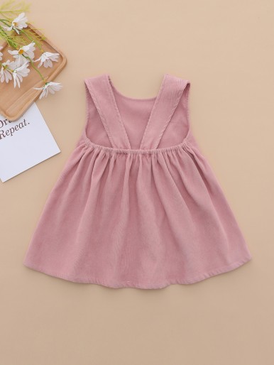 Baby Girl Bow Front Smock Dress