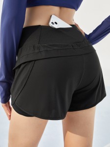 Letter Graphic Sports Shorts