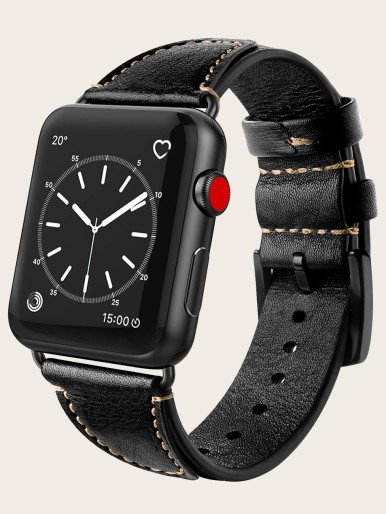 Buckle Watchband Compatible With Apple Watch