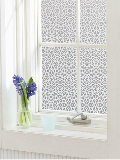 Flower Print Window Sticker