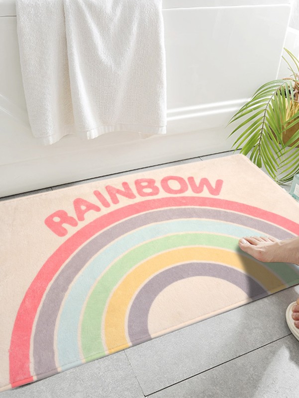 Rainbow Pattern Floor Mat