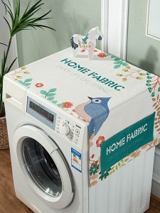 Cartoon Bird Pattern Washing Machine Cover