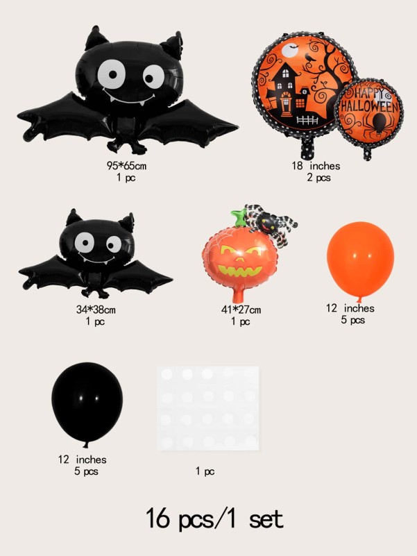 16pcs Halloween Decoration Balloon