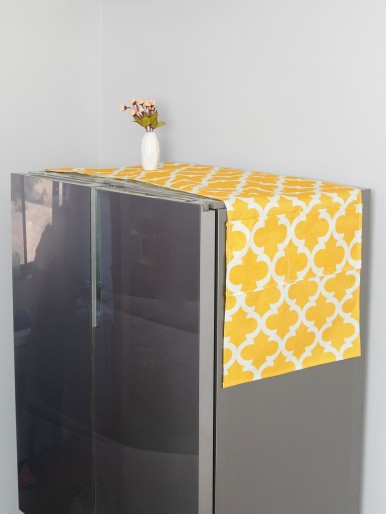 Geometric Pattern Refrigerator Cover