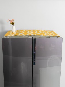 Geometric Pattern Refrigerator Cover