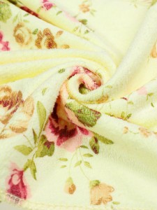 قطعة منشفة عشوائية طباعة زهرة