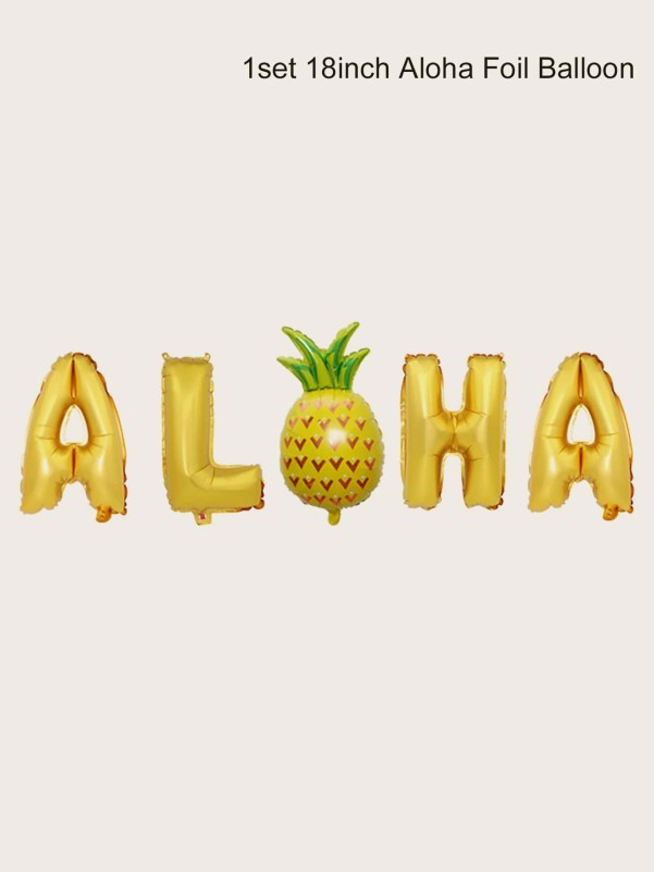 1set Pineapple Aloha Balloon