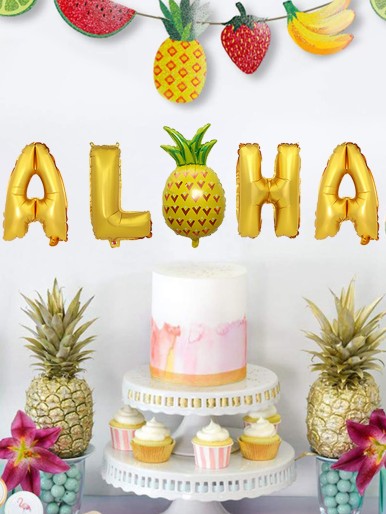 1set Pineapple Aloha Balloon