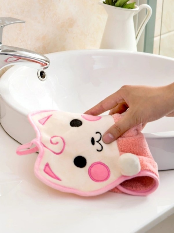 1pc Random Color Cartoon Hand Towel