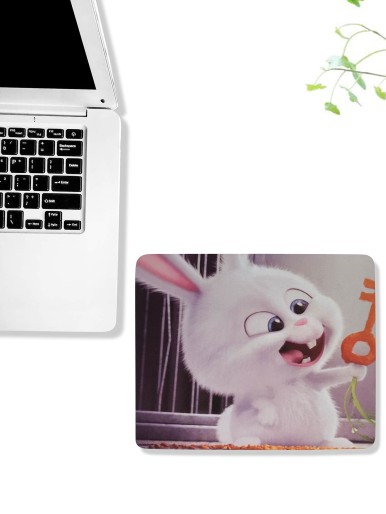 Cartoon Rabbit Pattern Mouse Pad