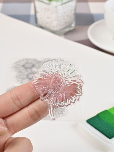 4pcs Daisy Shaped Stamp Set