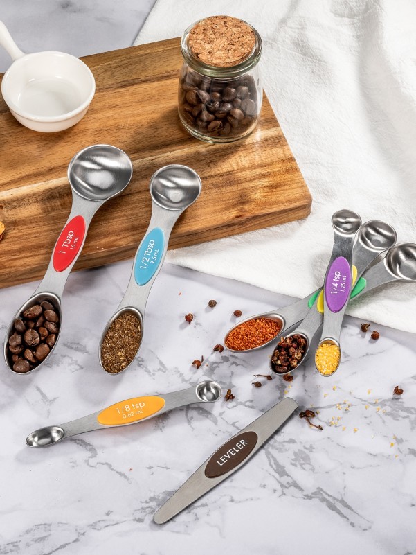 7pcs Stainless Steel Measuring Spoon