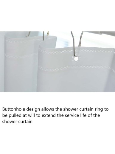 Solid Color Shower Curtain