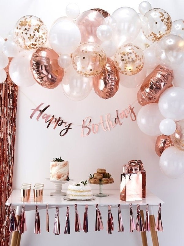 Sequin Decor Balloon Set 31pcs With Birthday Banner