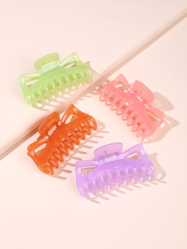 4pcs Hollow Out Hair Claw