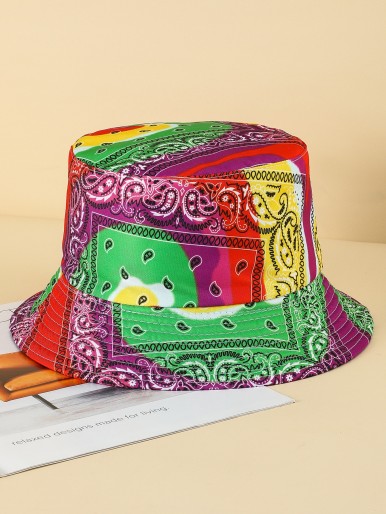 Paisley Print Bucket Hat