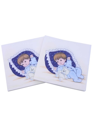 20pcs Boy Print Disposable Napkin