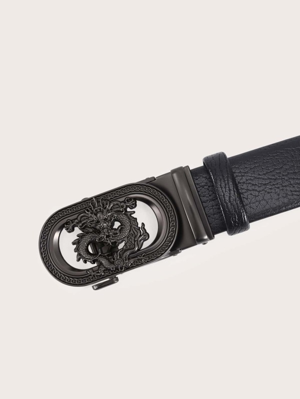 Men Chinese Dragon Decor Belt