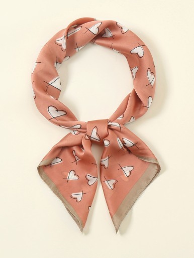 Heart Print Bandana