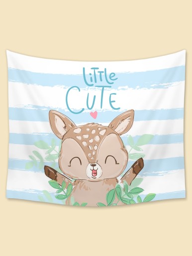 Kids Deer Print Tapestry