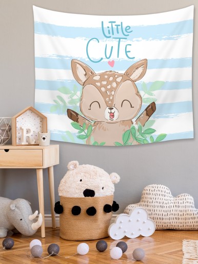 Kids Deer Print Tapestry