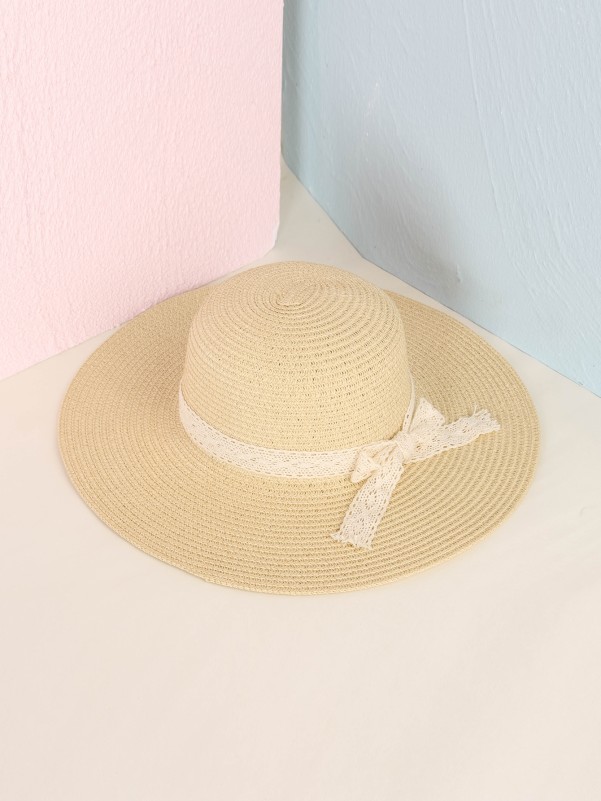 Bow Tie Straw Hat