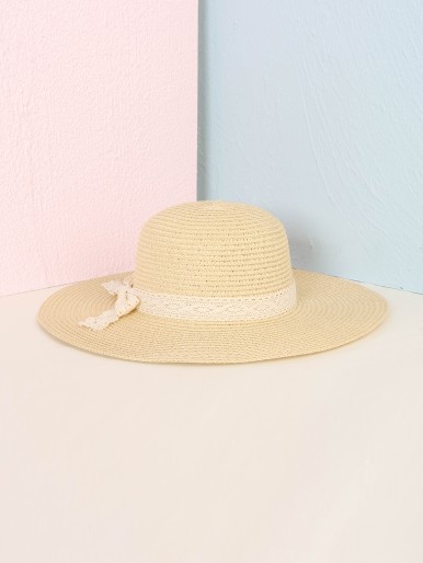 Bow Tie Straw Hat