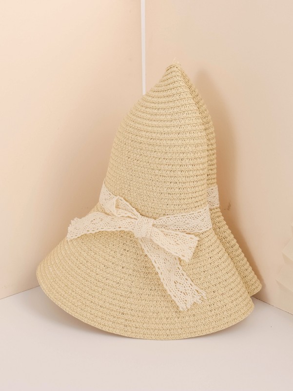 Bow Tie Straw Hat