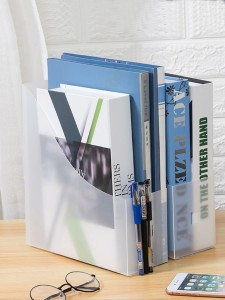 1pc Clear Foldable Bookend