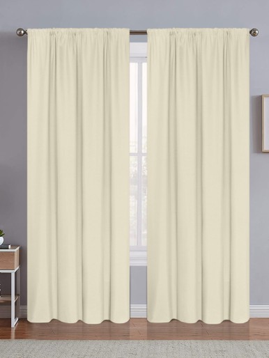 1pc Solid Pole Curtain