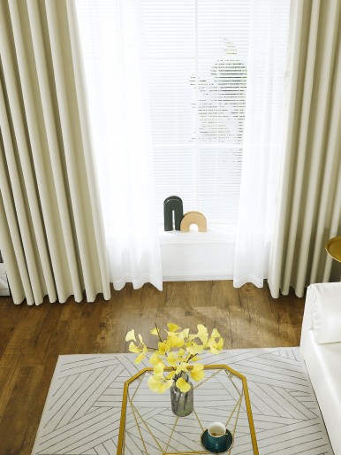 1pc Solid Pole Curtain