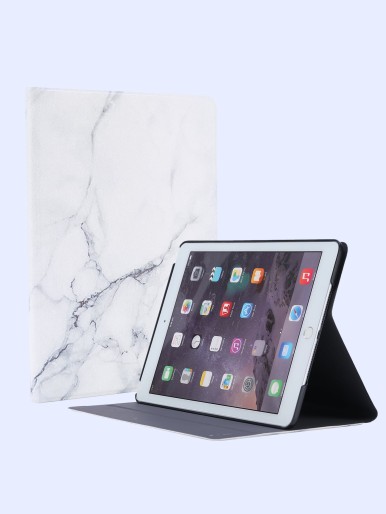 Marble Pattern Folding Case Compatible With iPad