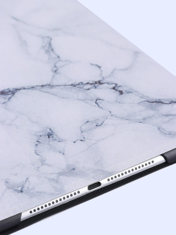 Marble Pattern Folding Case Compatible With iPad