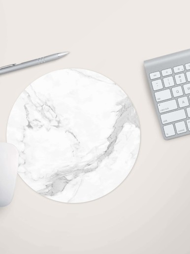 Marble Pattern Round Mouse Pad