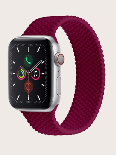 Woven Pattern Watchband Compatible With Apple Watch