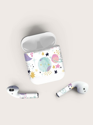 1sheet Cartoon Planet Sticker Compatible With Airpods